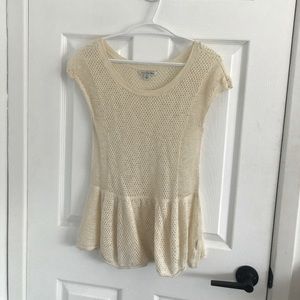 Small American Eagle Knit T-Shirt with Peplum